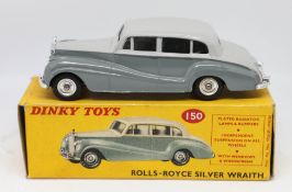 Dinky Toys, Rolls Royce Silver Wraith, 150 boxed.