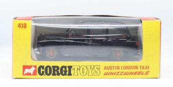Corgi Toys, Whizzwheels Austin London Taxi, a rare model ex Mike Tottle (Corgi) in black with red