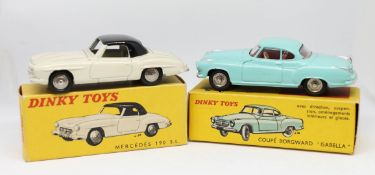 Dinky Toys, two models, Coupe Isabella, 549 boxed, Mercedes 190 SL, 24H boxed (2).