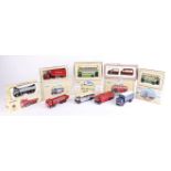 Corgi Classic, bus models, also trucks, Pickford vans etc., all boxed (10).