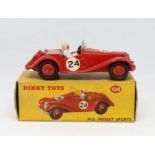 Dinky Toys, MG Midget Sports Car, 108 boxed.