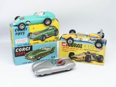 Corgi Toys, three models, Lotus LeMans racing car, 151 boxed, B.R.M. Formula 1 racing car, 1525