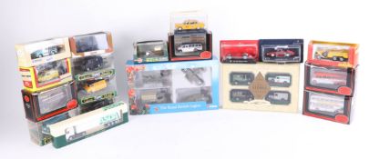 A mixed collection of models, including Lledo Only Fools and Horse Del-Boys Reliant Van, Exclusive