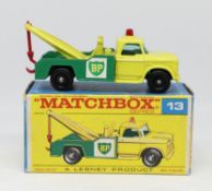 Matchbox Series, Dodge Wreck Truck, 13 boxed.