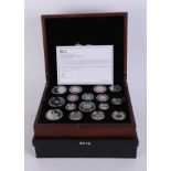 Royal Mint, the UK 2013 premium proof coin set, cased.
