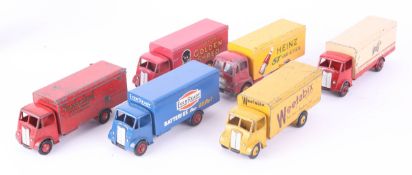 Dinky Super Toys, six models, Guy Wagons, various adverts, unboxed (6).