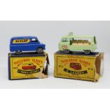 Matchbox Series, Moko Lesney, two models, Milk Delivery Truck, 21 boxed, Milk Float, 25 boxed (2).