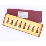 A boxed set of Harry Middleton toy soldiers 'Guards Marching, Fixed Bayonets'.