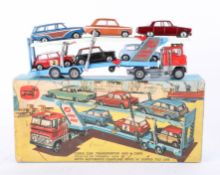 Corgi Toys, Gift Set 41 Corgi Car Transporter and six cars, boxed.