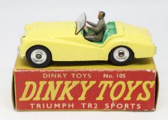 Dinky Toys, Triumph TR2 Sports, 105 boxed.