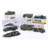 Dinky Super Toys, four models, Brockway, 884 boxed, Tank, 651 boxed, Truck, 622 boxed, Tank