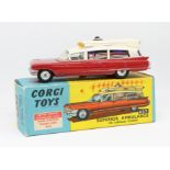 Corgi Toys, Superior Ambulance on Cadillac chassis, 437 boxed.