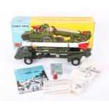 Corgi Toys, Corporal Guided Missile on Erector vehicle, 1113 boxed.