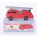 Dinky Toys, Fire Engine with extending ladder, 555 boxed.