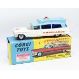 Corgi Toys, Superior Ambulance on Cadillac chassis, 437 boxed.