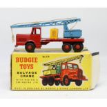 Budgie Toys, Salvage Crane, boxed.
