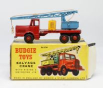 Budgie Toys, Salvage Crane, boxed.