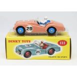 Dinky Toys, Triumph TR2 Sports, 111 new box.