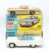 Corgi Toys, two models, Ford Thunderbird Open Sports, 215 boxed, Buick Rivera, 245 boxed (2).