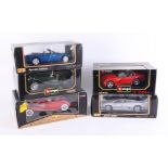 Burago, five models, including Jaguar XJ220 special edition, all boxed (5).