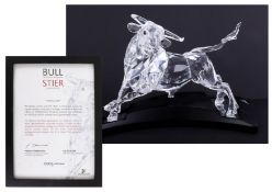 Swarovski Crystal Glass, 'Bull Stier', limited edition 07953/10,000, with carry case.