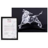 Swarovski Crystal Glass, 'Bull Stier', limited edition 07953/10,000, with carry case.