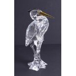 Swarovski Crystal Glass, 'Silver Heron', boxed.