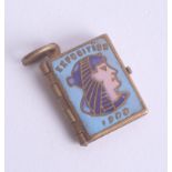 A small enamel pendant 'Exposition 1900'.