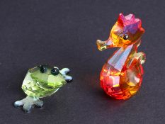 Swarovski Crystal Glass, Lovlots City Park 'Romeo the frog', Lovlots Sea life 'Gina the Seahorse',