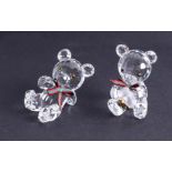 Swarovski Crystal Glass, Kris bear original, Kris bear with 'Honey Pot', boxed (2).