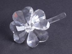 Swarovski Crystal Glass, 'Four leaf clover', boxed.