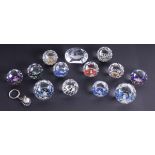 Swarovski Crystal Glass, large collection of paperweights to include Millennium, Lady Diana,