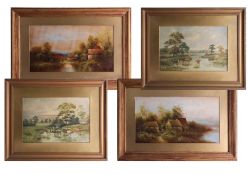 A small collection of pictures including Walter Norfolk, 26cm x 40cm (4).