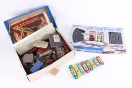 A mixed collection including Meccano, racing set and a Sooty instrument (3).