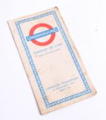 London Underground, a 1960's last edition of the pocket Underground map, designed by Henry.C.Beck.