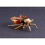 Swarovski Crystal Glass, Paradise Bugs object, Bee Alipur, boxed.