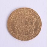 George II 1759 half gold Guinea.