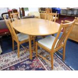 Ercol, a well kept modern dining room suite, comprising six chairs, including two carvers with