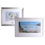 Jeanette Smith, limited edition signed print 'Sunlight on Hope Cove' 10/195 together with Stephen