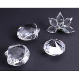 Swarovski Crystal Glass, 2012 renewal gift Chaton, 2013 renewal gift Orchid and two renewal 2006
