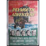 A Cinema Poster, 'Plymouth Adventure' filmed circa 1952, directed by Clarence Brown, with Spencer