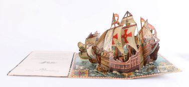 An early pop-up book entitled Christopher Columbus, Santa Maria.