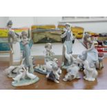 A collection of ten pieces of Lladro (damage) (10).