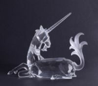 Swarovski Crystal Glass, Annual Edition 1996 Fabulous Creatures, 'The Unicorn', boxed.