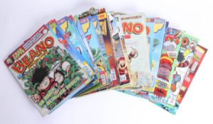 Collection of Beano magazines including issue 3226, 3411, 3378, 3486 etc. and Thunderbirds magazines