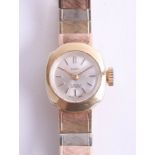 Incabloc, a 14ct, tri coloured gold ladies wristwatch, approx 21g.