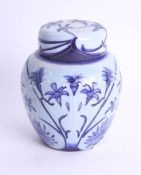 Moorcroft, a 'Florian' ginger jar with cover, stamped 'AB, 2002', height 16cm.