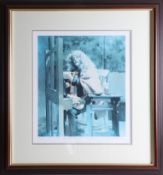 Robert Lenkiewicz (1941-2002), limited edition signed print 'Self portrait at easel', number 269/