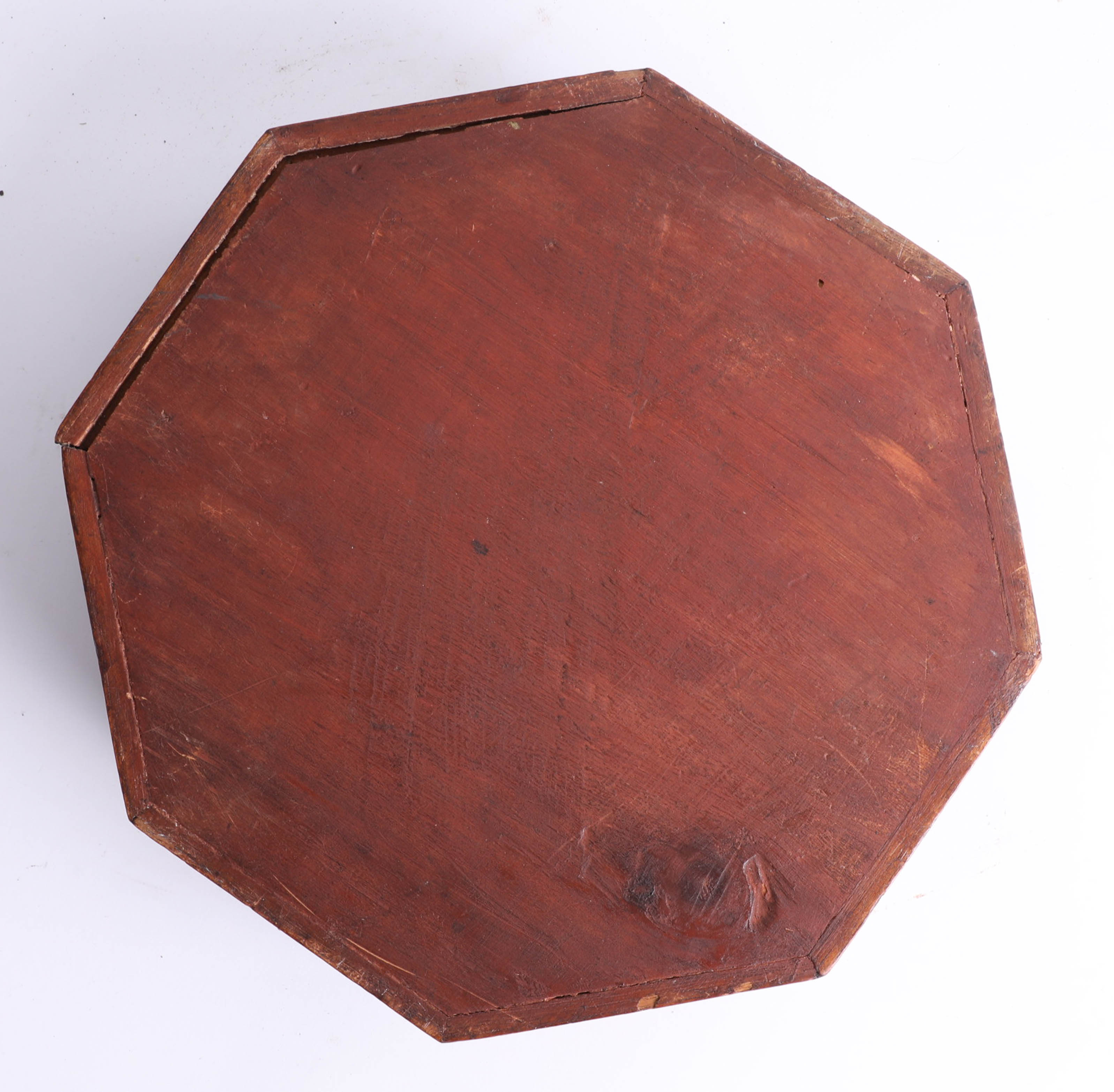 A 19th century Sailors Shell Valentine in folding octagonal box, 'Home Sweet Home', diameter 23cm. - Image 4 of 7