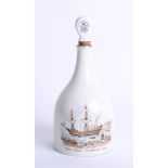 Plymouth Mayflower decanter, by James Howter and Company limited, height 25cm.